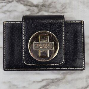Kate Spade Black Leather Card Holder Wallet